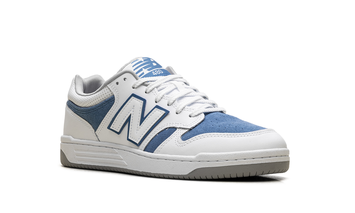 480 "White Royal Blue Suede" BB480LRB
