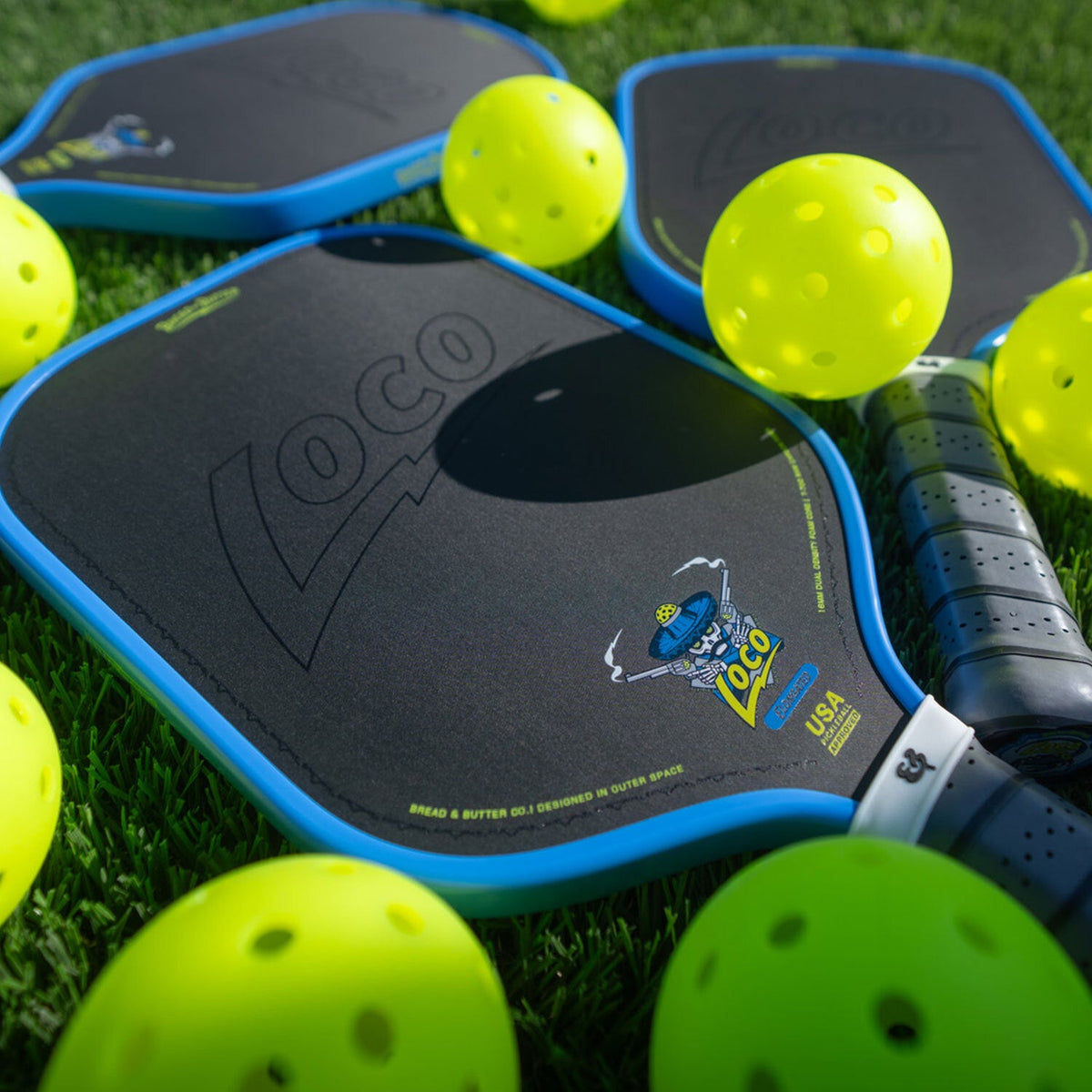 The Loco 16mm Pickleball Paddle- Elongated (No Cover)