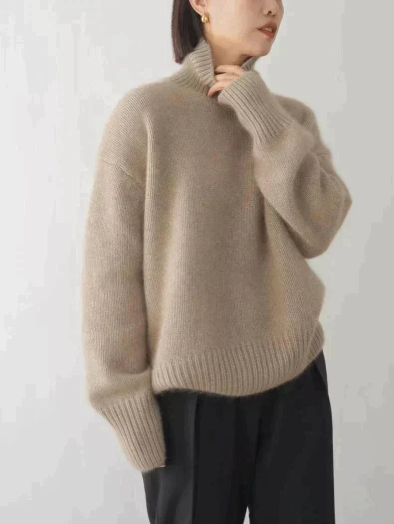 Blanca | Maglione in Cashmere con Collo Alto
