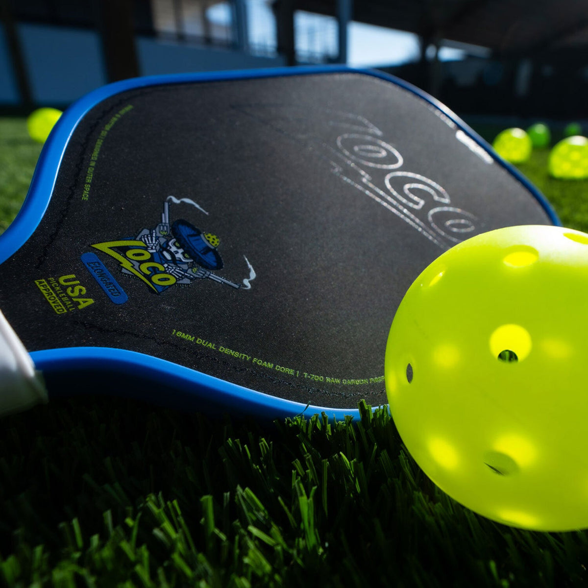 The Loco 16mm Pickleball Paddle- Elongated (No Cover)