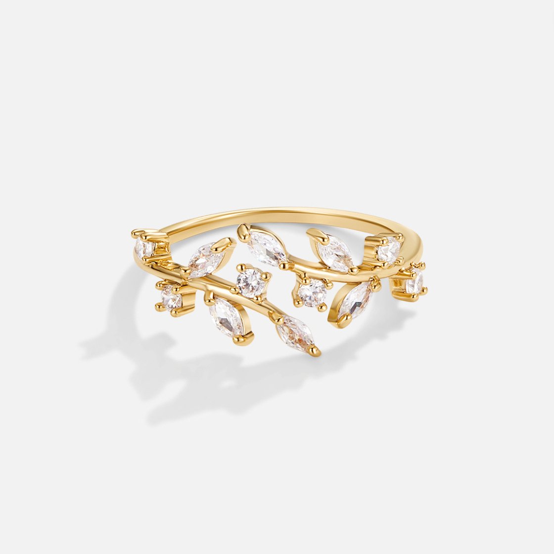 Anello in Vite di Cristallo in Oro 18K