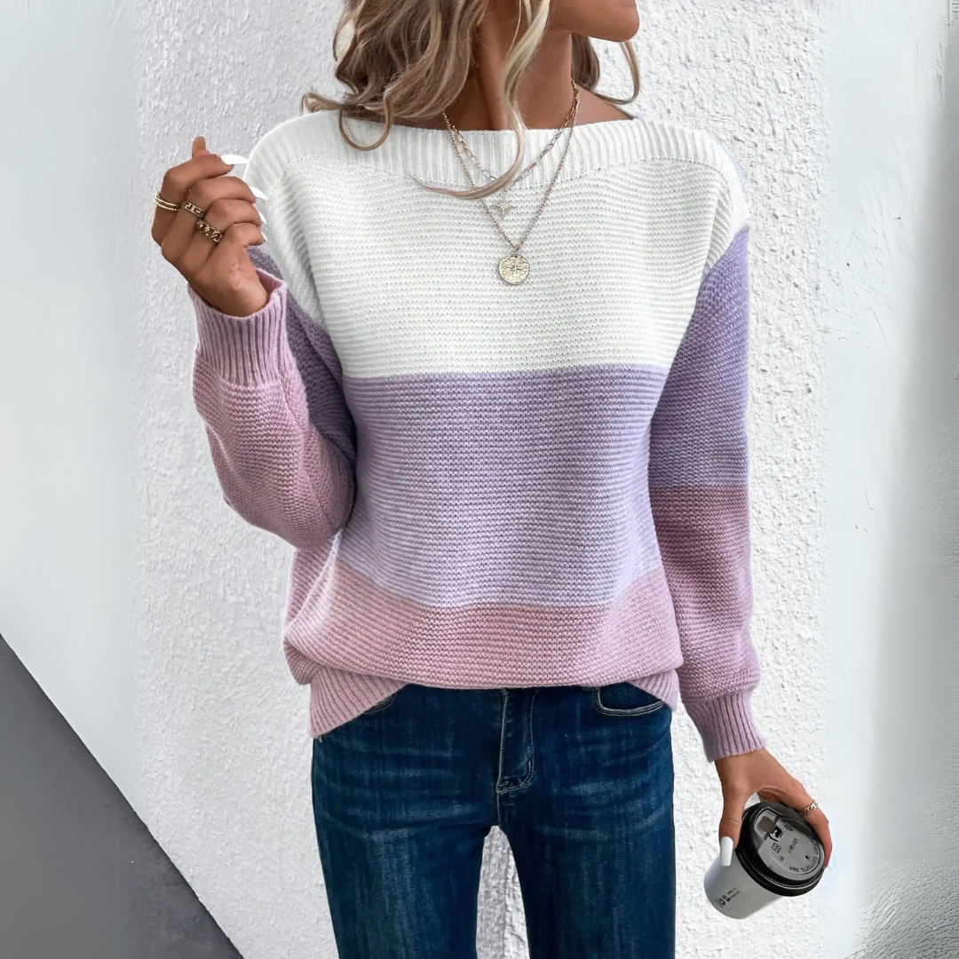 Clara | Maglione in Maglia Patchwork