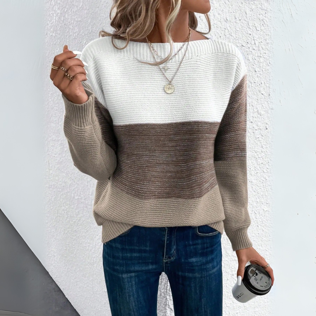 Clara | Maglione in Maglia Patchwork