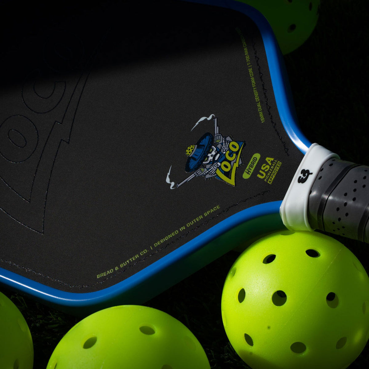 The Loco 16mm Pickleball Paddle- Hybrid (No Cover)