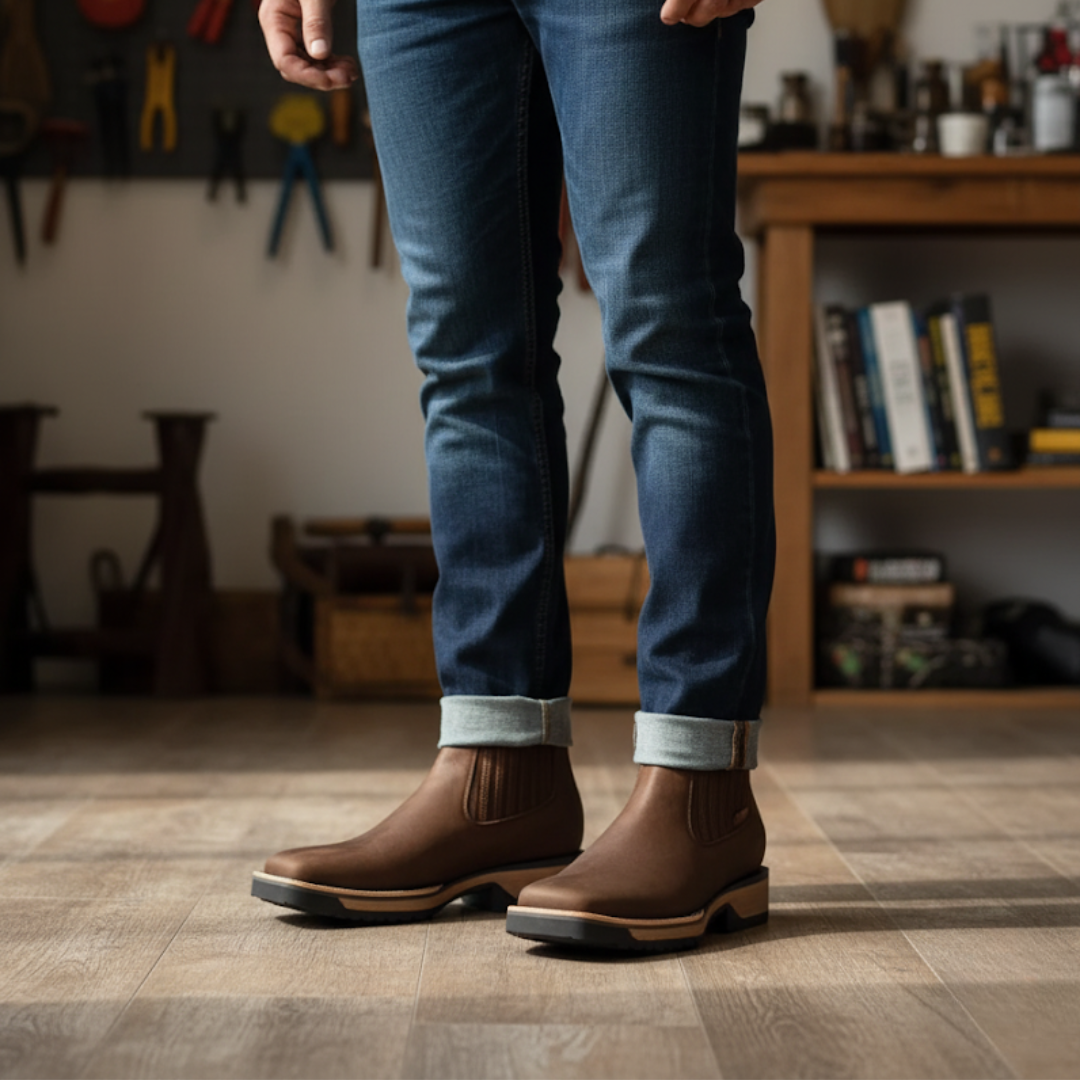 Stivali da Cowboy in Pelle per Uomo