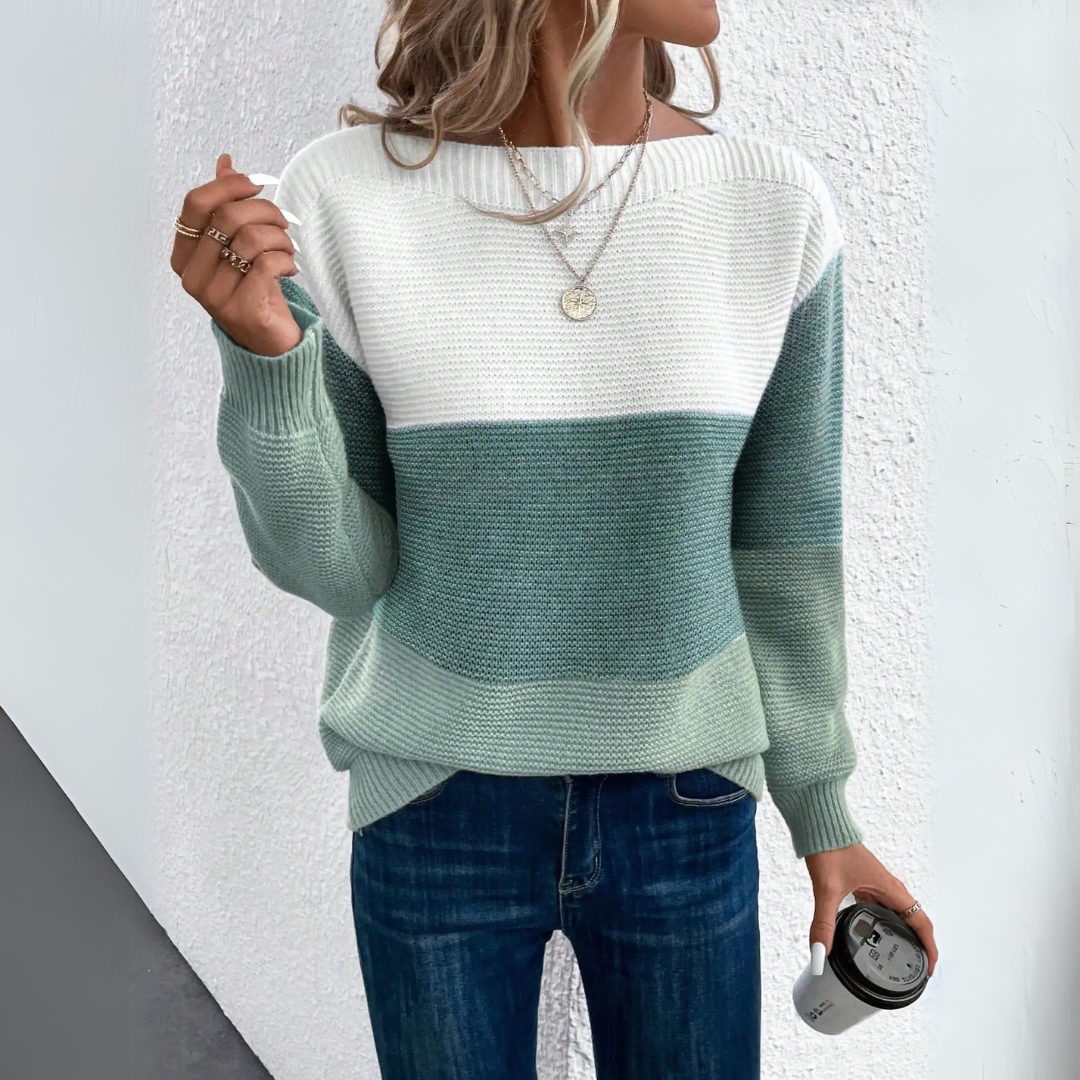 Clara | Maglione in Maglia Patchwork