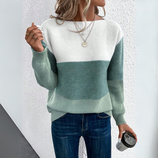 Clara | Maglione in Maglia Patchwork