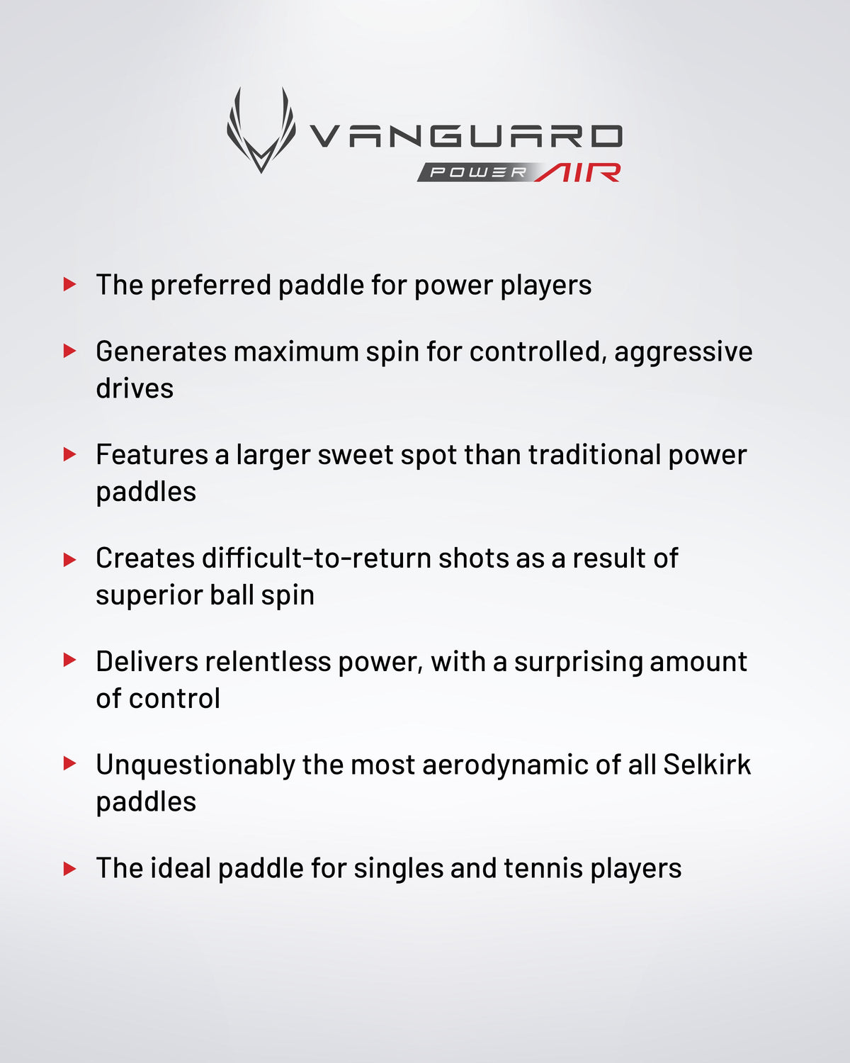 Selkirk VANGUARD Power Air - S2 - Pickleball Paddle