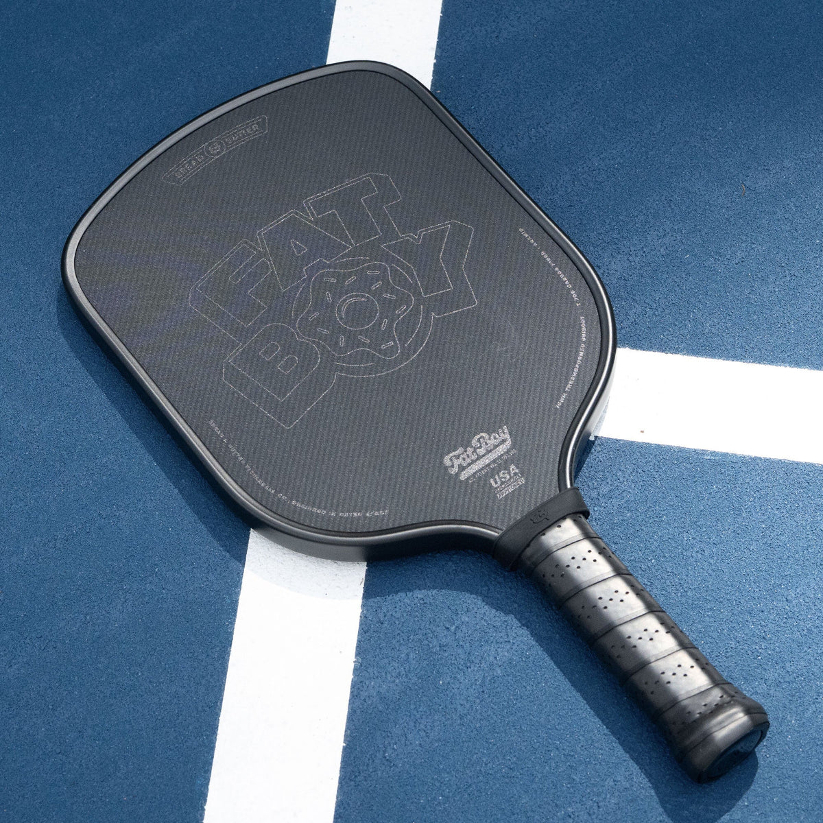 The Fat Boy 16mm Pickleball Paddle - Black Out Edition
