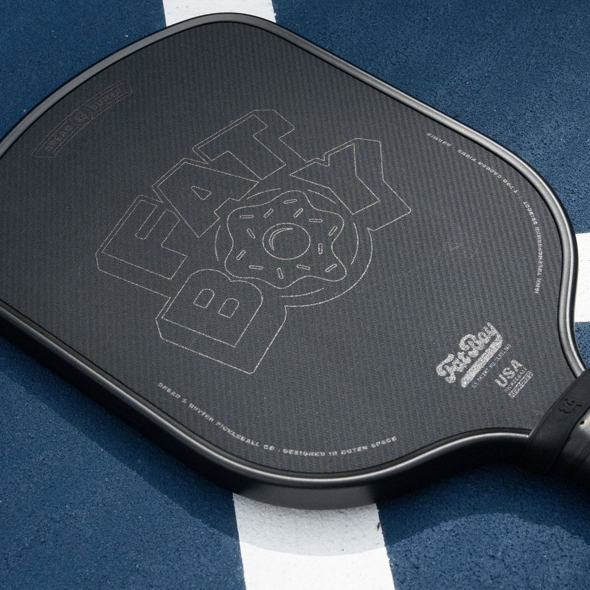 The Fat Boy 16mm Pickleball Paddle - Black Out Edition