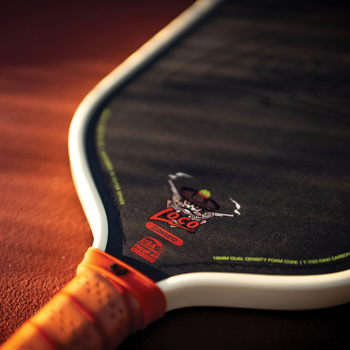 The Loco 16mm Pickleball Paddle- Elongated (No Cover)