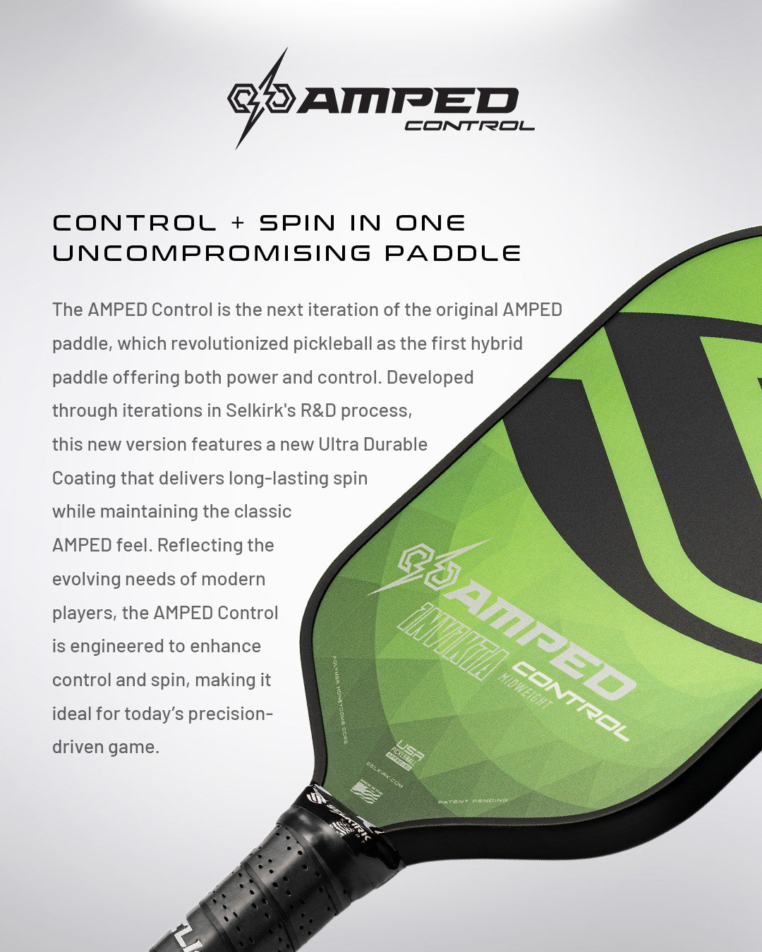 Selkirk AMPED Control - Invikta - Pickleball Paddle