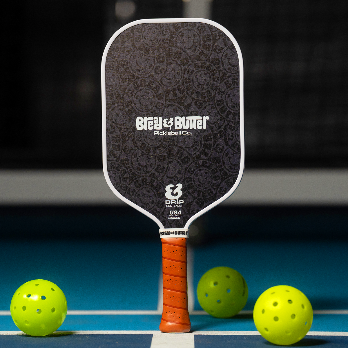 DeadBall Drip 16mm Pickleball Paddle - Black