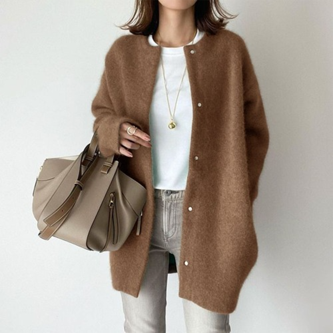 Madrid | Elegante Cardigan Leggero in Cashmere