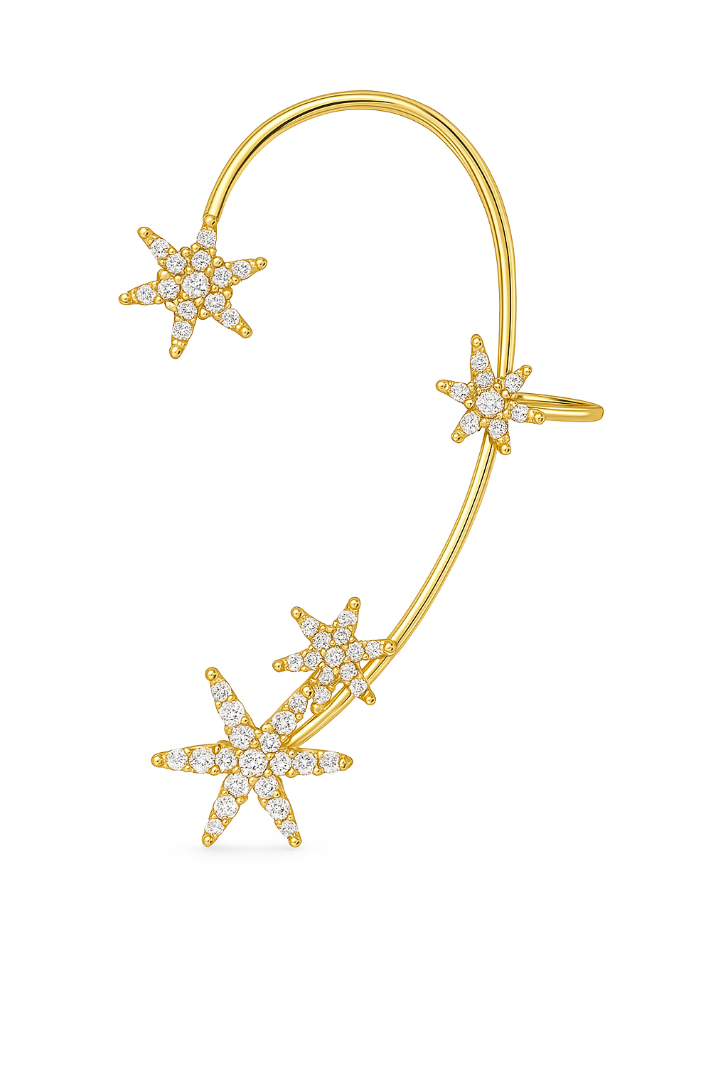 Nova Bloom Ear Cuff - Coppia