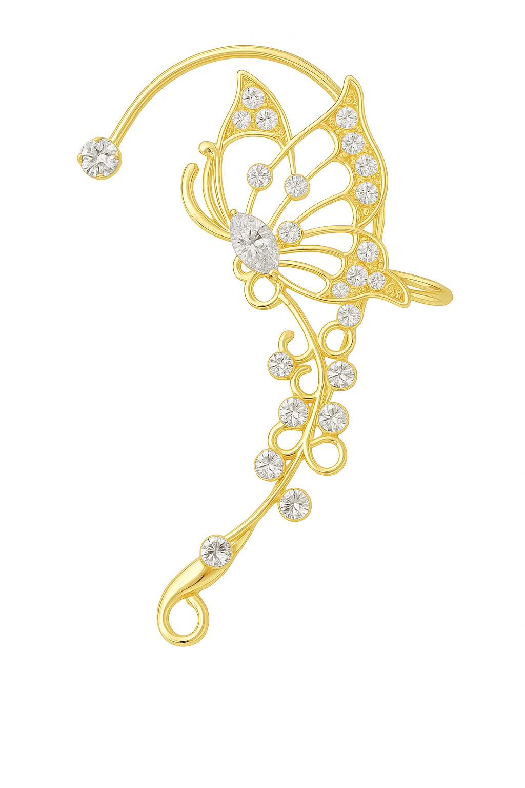 Etherea Butterfly Ear Cuff - Paio