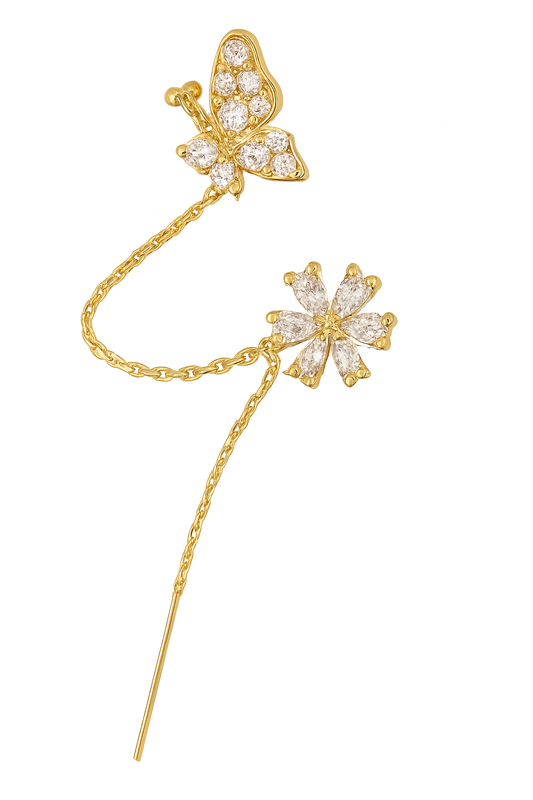 Bracciale Auricolare a Forma di Fiore – Coppia