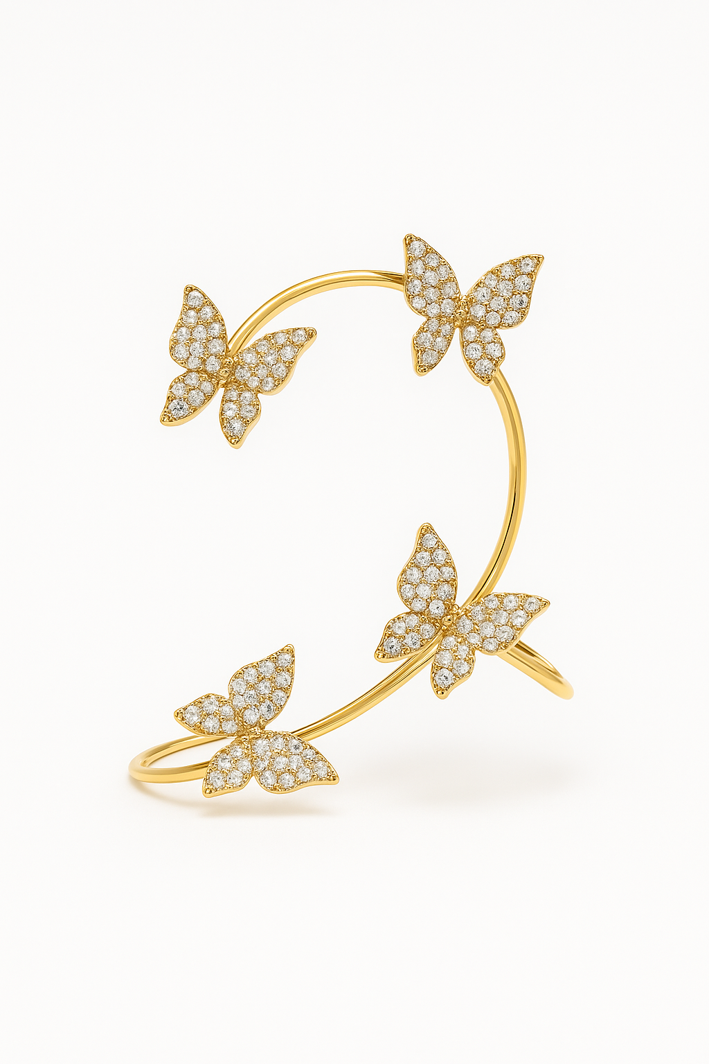 Cuff per Orecchio a Farfalla Celestia – Paio