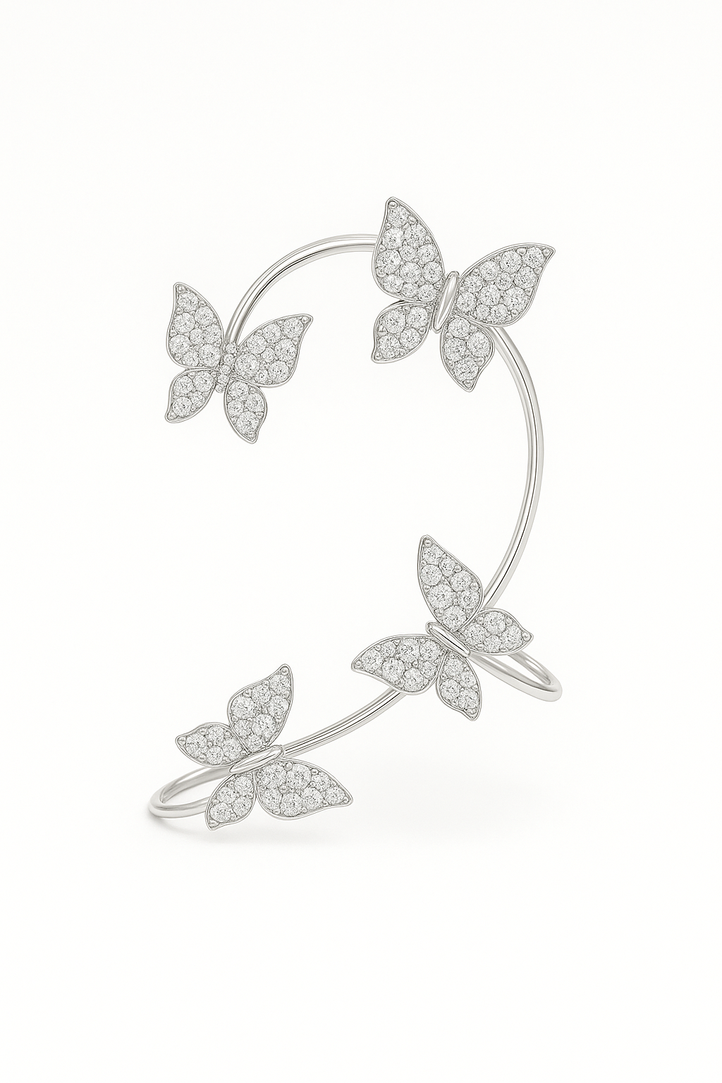 Cuff per Orecchio a Farfalla Celestia – Paio