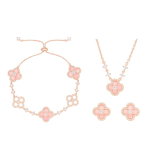 Set Sakura Cleef - Bracciale, Orecchini & Collana