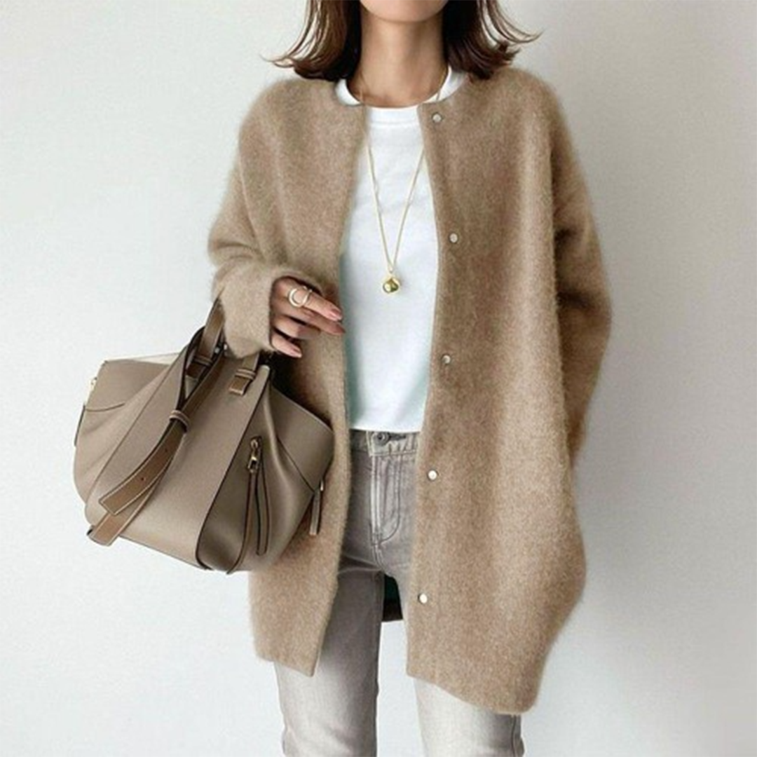 Madrid | Elegante Cardigan Leggero in Cashmere