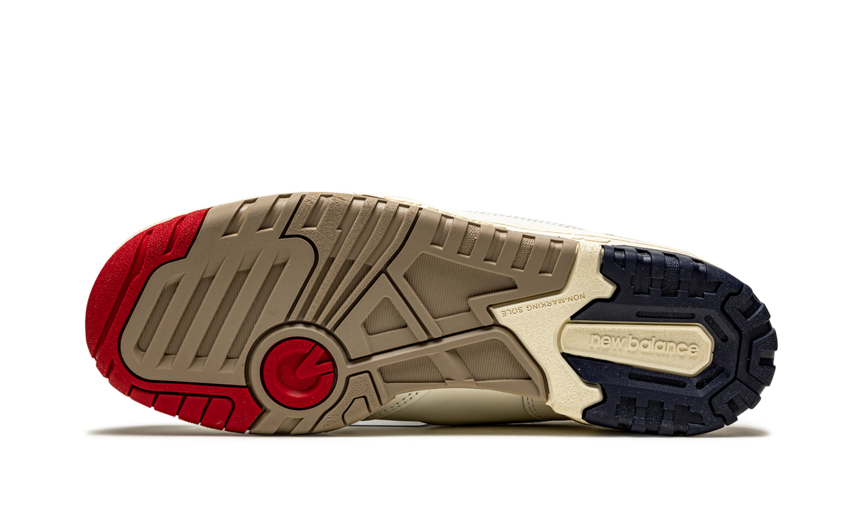 550 "Aime Leon Dore - White Navy Red" BB550A3
