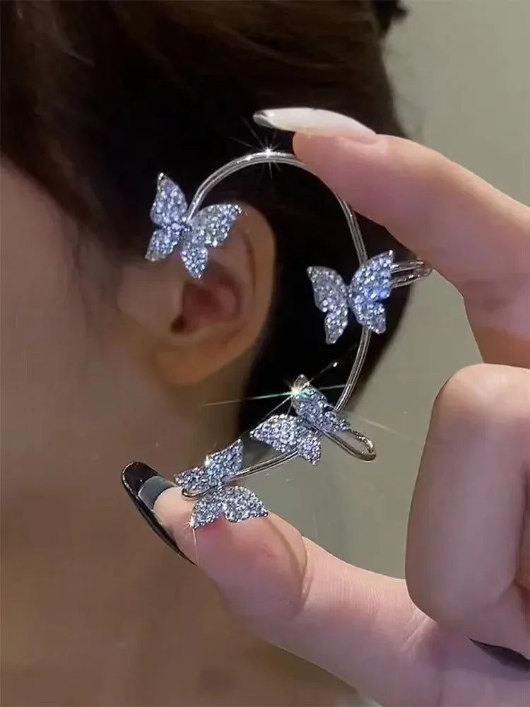 Cuff per Orecchio a Farfalla Celestia – Paio