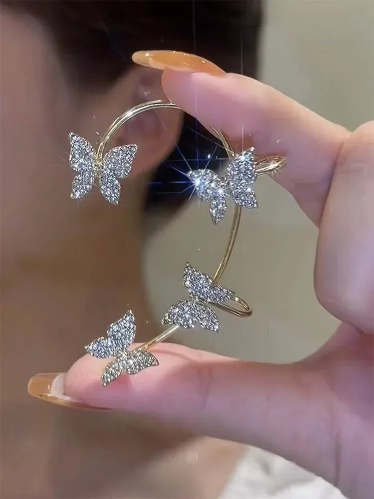 Cuff per Orecchio a Farfalla Celestia – Paio