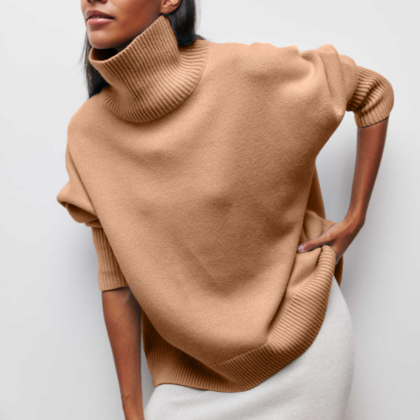 Clara | Maglione a collo alto in maglia fine