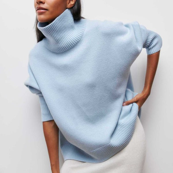Clara | Maglione a collo alto in maglia fine