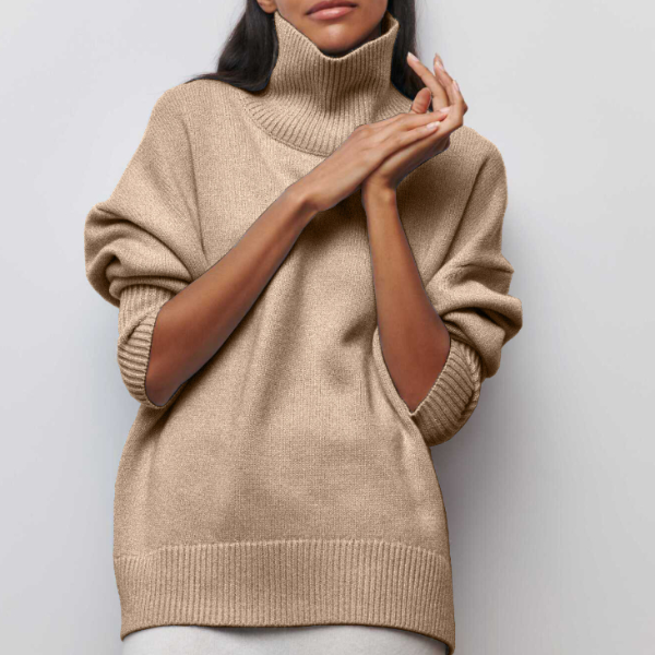 Clara | Maglione a collo alto in maglia fine