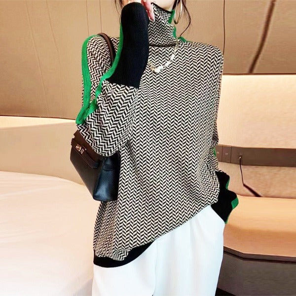 Daniela | Maglione Elegante con Strisce Raffinate