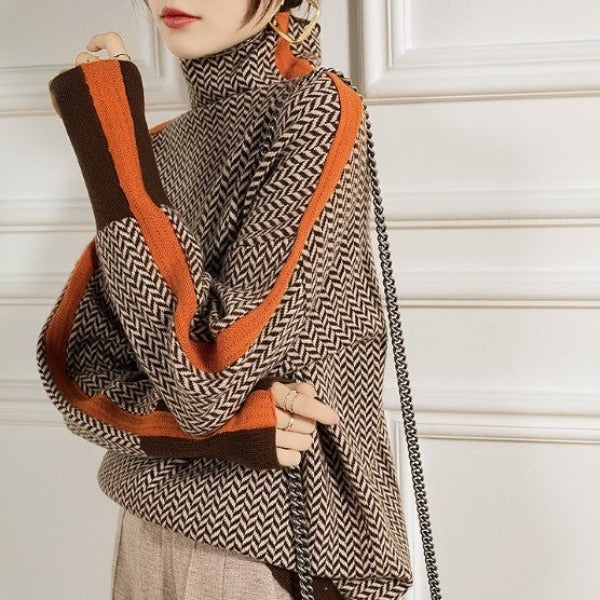 Daniela | Maglione Elegante con Strisce Raffinate