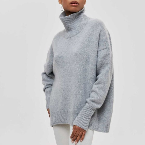 Clara | Maglione a collo alto in maglia fine