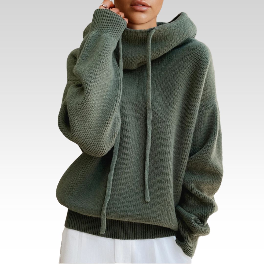 Carla | Maglione in lana merino con collo alto