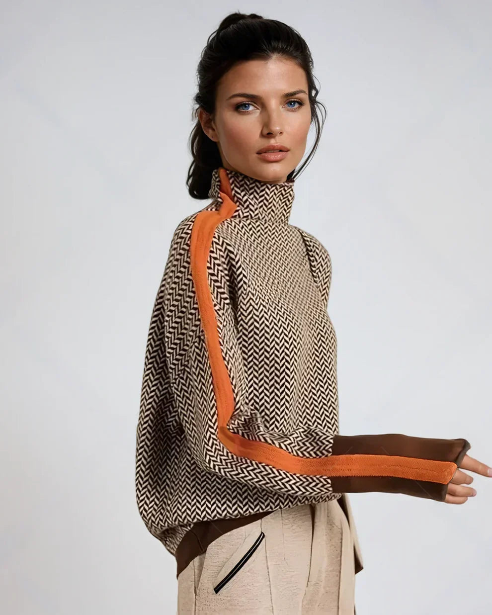 Daniela | Maglione Elegante con Strisce Raffinate