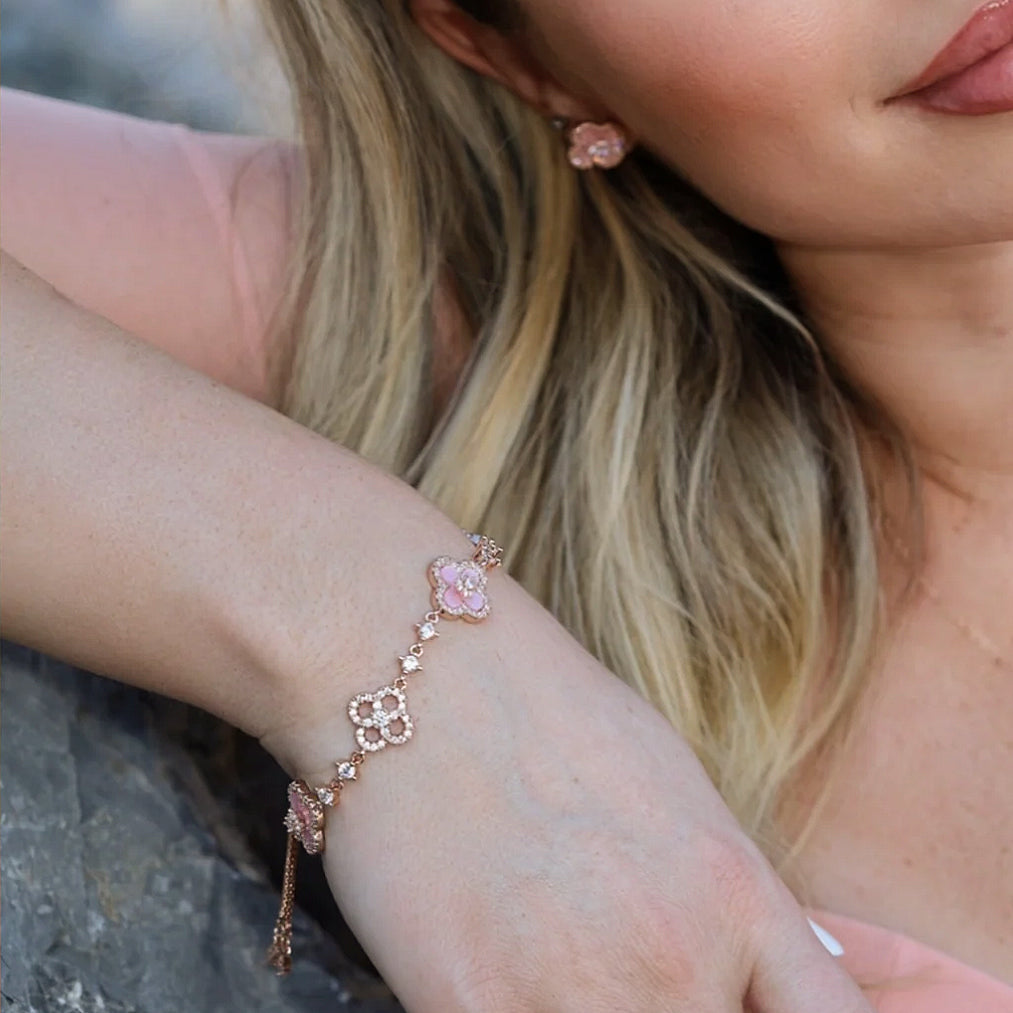 Set Sakura Cleef - Bracciale, Orecchini & Collana