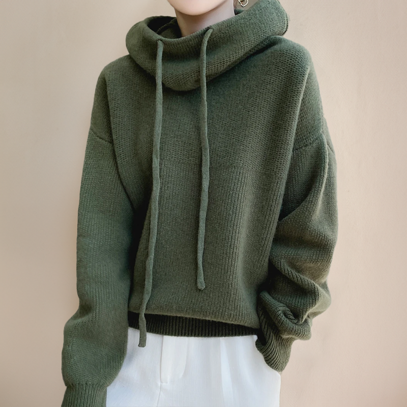 Carla | Maglione in lana merino con collo alto
