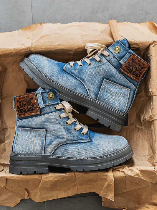 CANTARA — Sneakers alte in denim