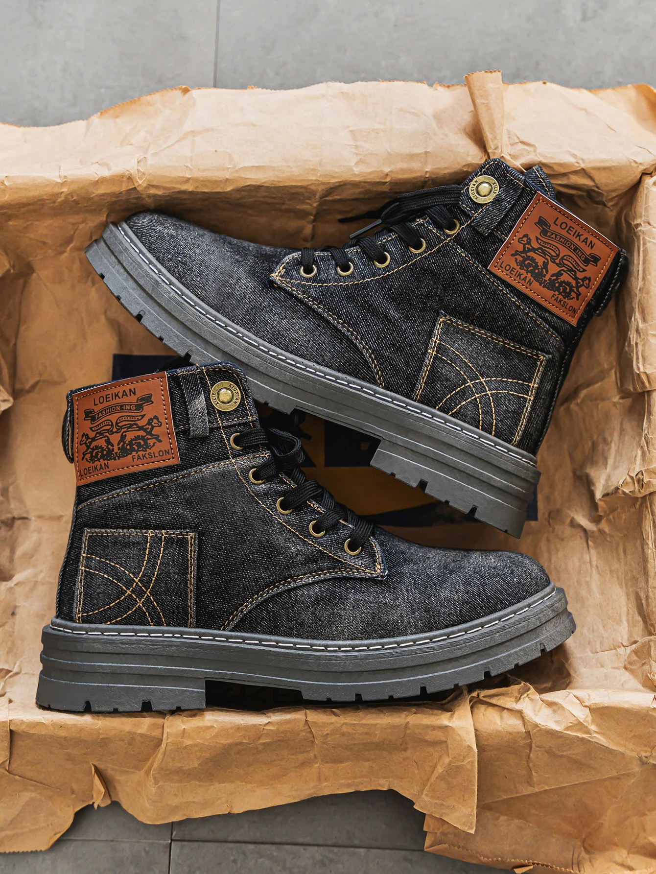 CANTARA — Sneakers alte in denim