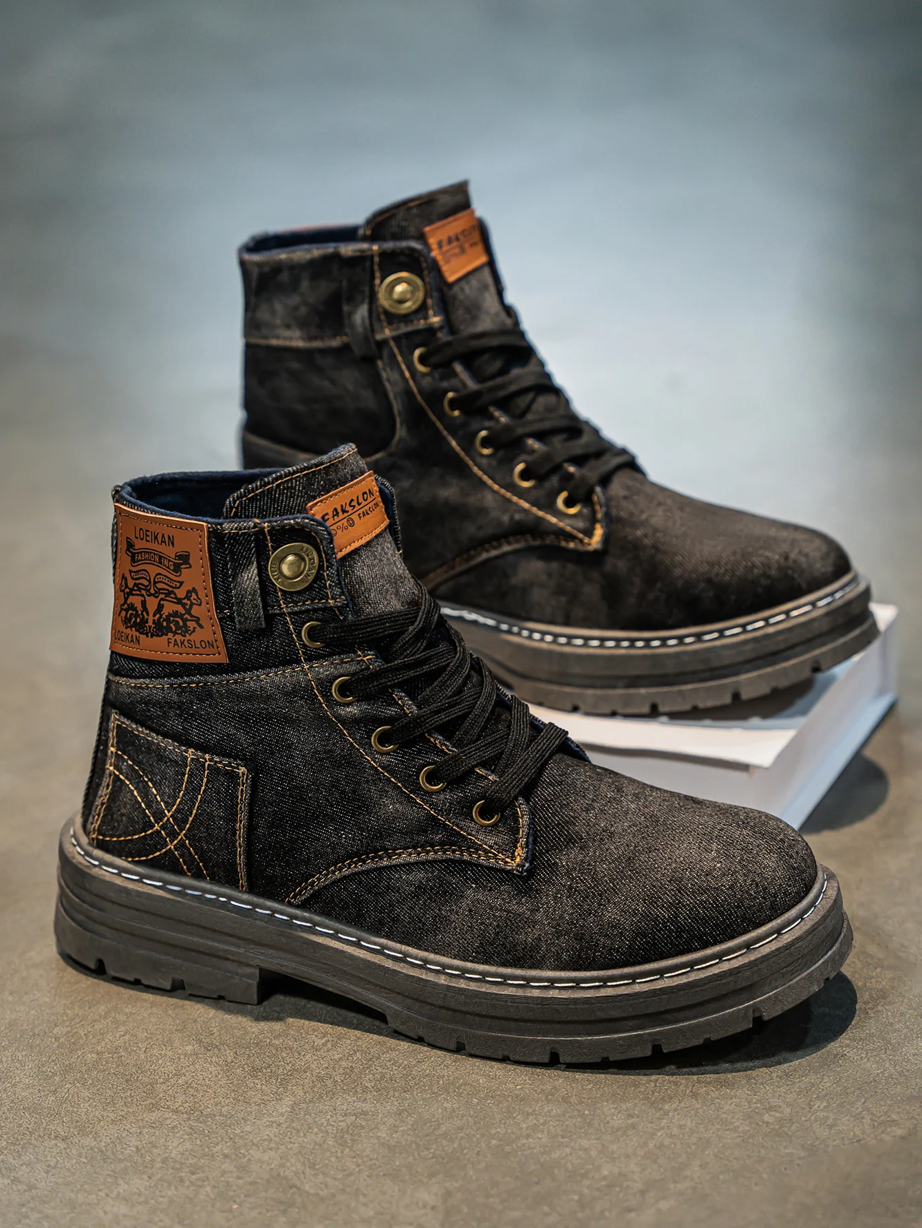 CANTARA — Sneakers alte in denim