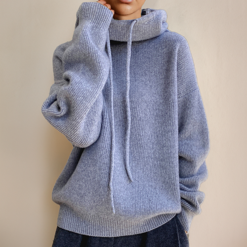 Carla | Maglione in lana merino con collo alto
