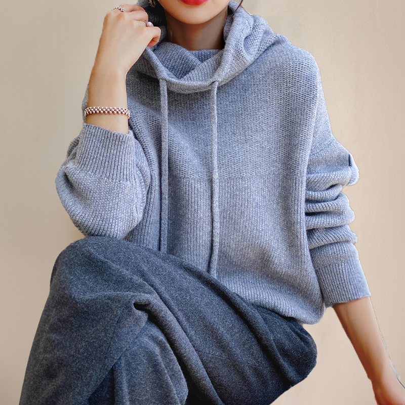 Carla | Maglione in lana merino con collo alto
