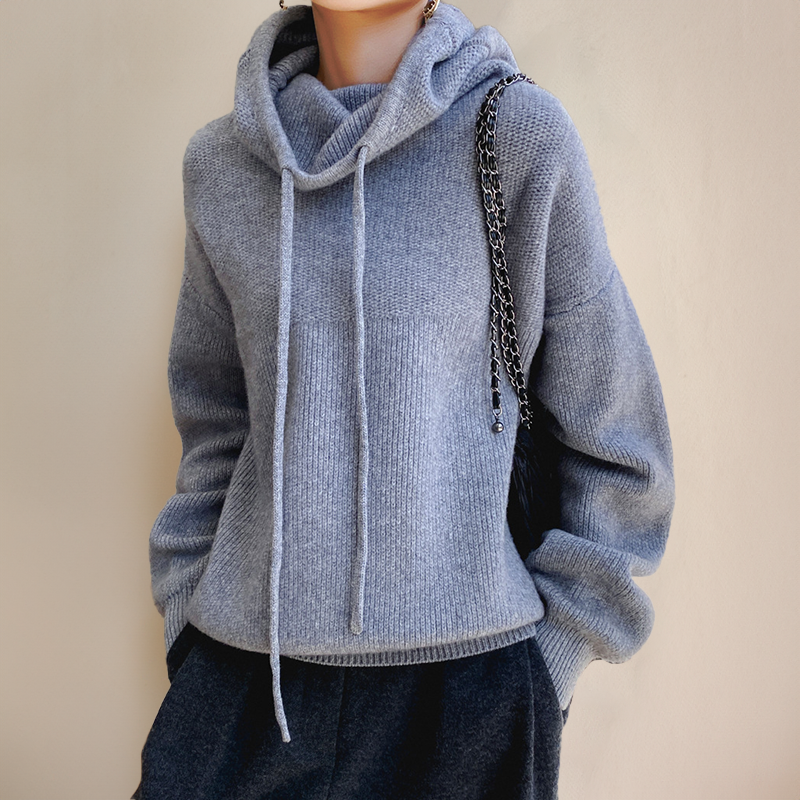 Carla | Maglione in lana merino con collo alto