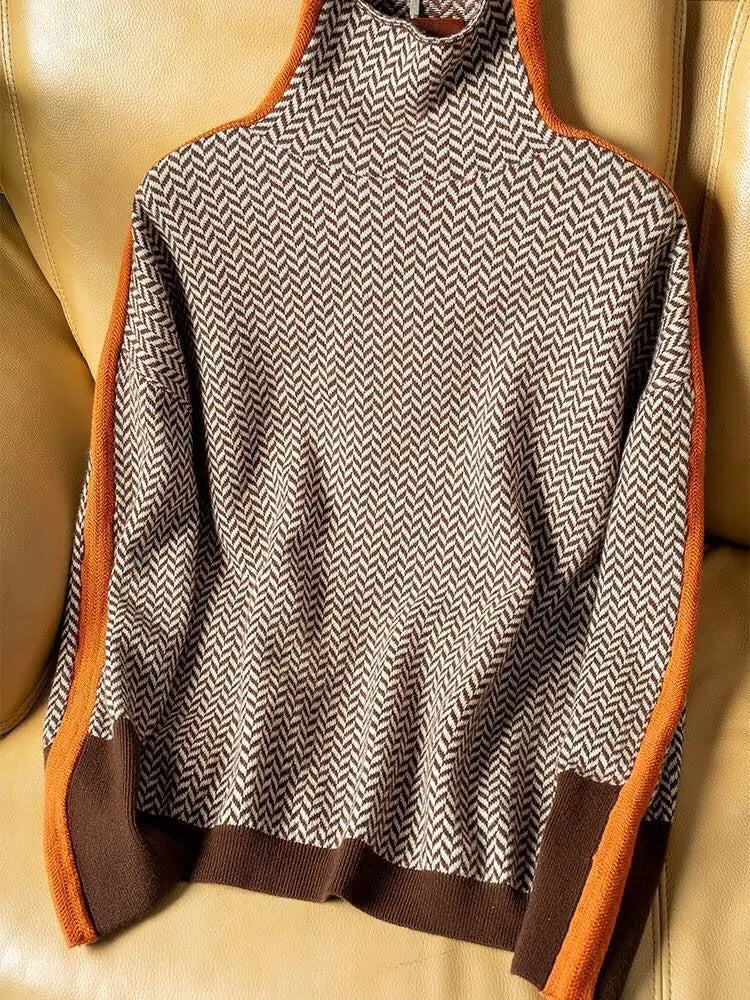Daniela | Maglione Elegante con Strisce Raffinate