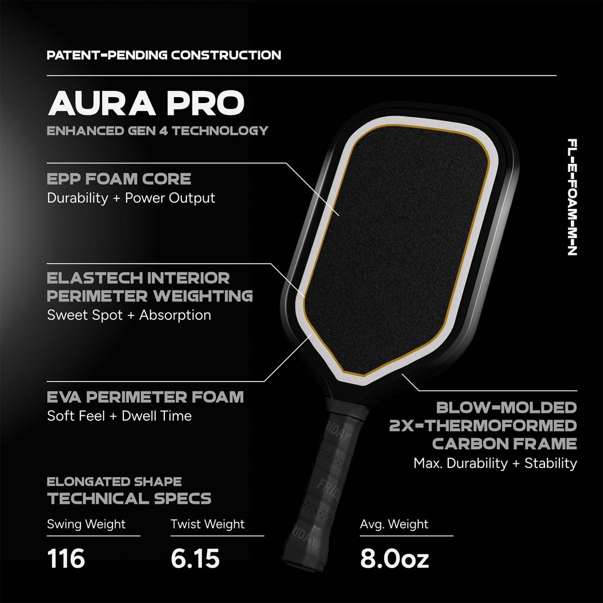 Friday Aura Pro Paddle | Gen 4 (16mm)