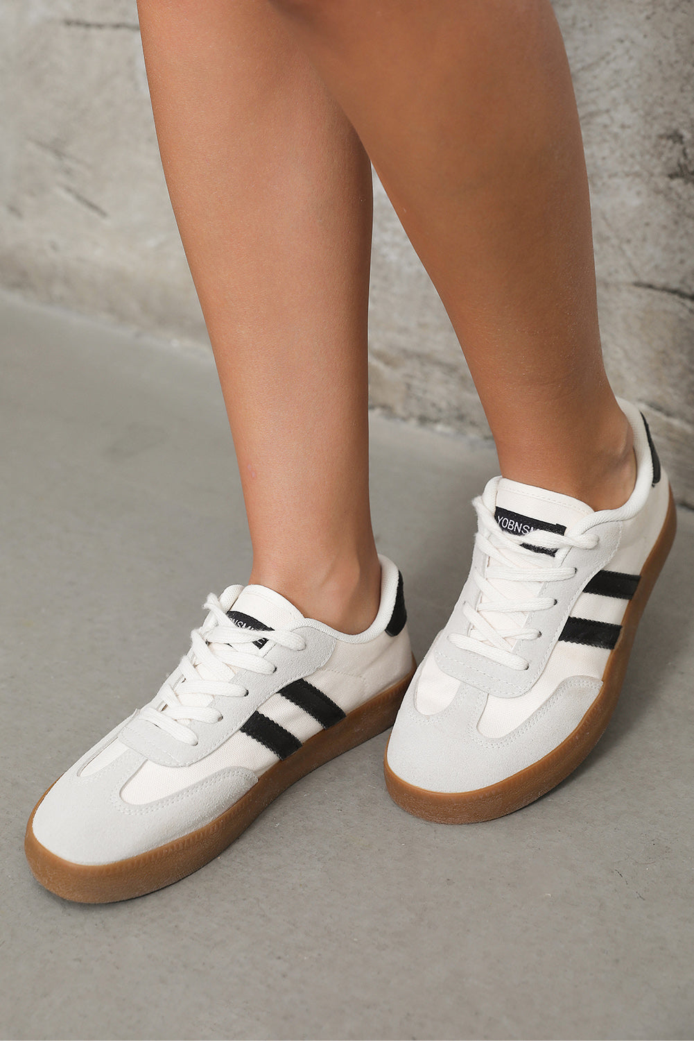 Olina | Scarpe basse con righe nere
