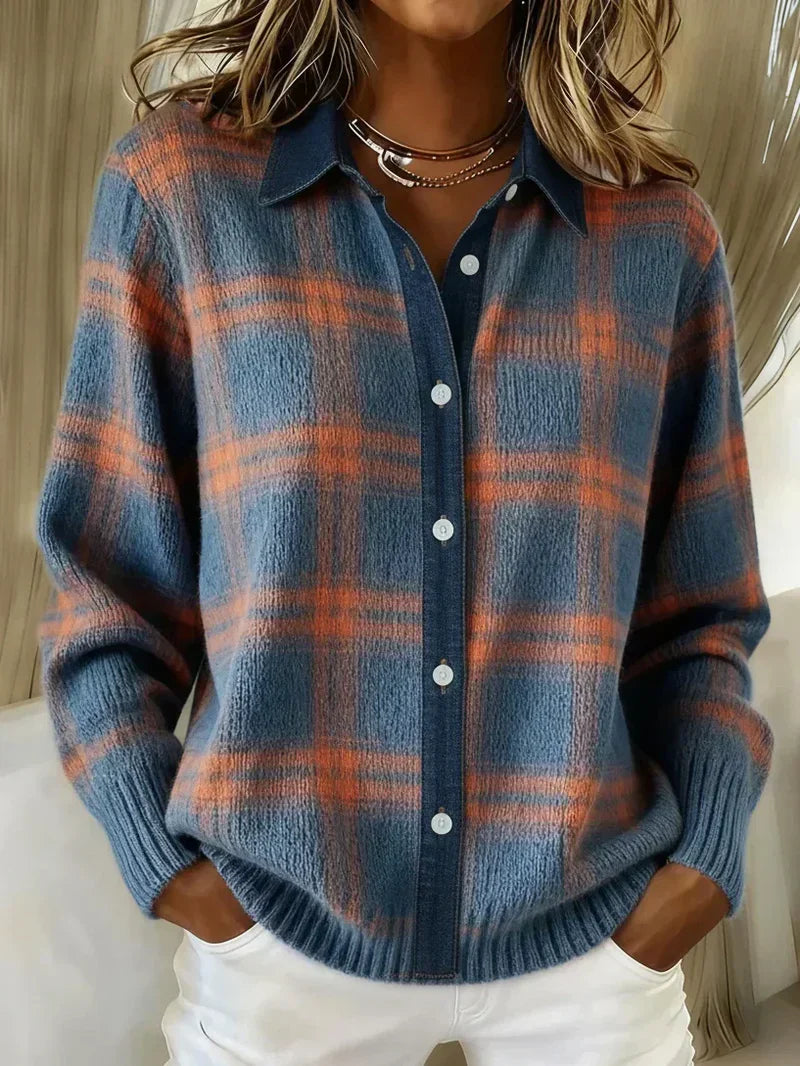 Irene | Checked Pattern Cardigan