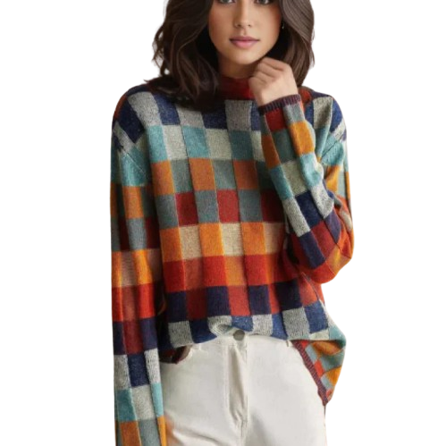 Alma | Maglione in 100% Cashmere con Collo Alto