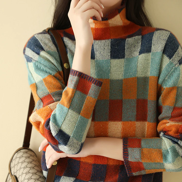 Alma | Maglione in 100% Cashmere con Collo Alto